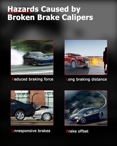 cciyu Front Left & Right Disc Brake Calipers Assembly 18-B4729 18-B4728 - size: Front[18-B4729+18-B4728]
