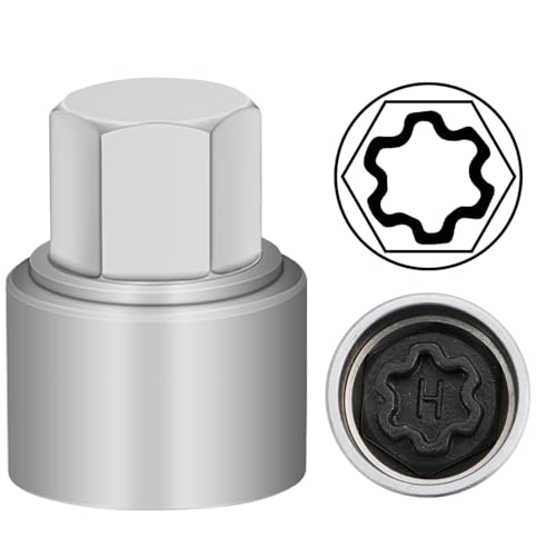 H Wheel Locking Nut Key for Audi, Socket OD 27mm - ID 25mm - size: Socket H