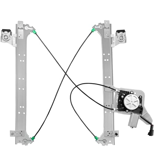 Rear Driver Side Power Window Regulator with Motor (2 Pins) Fit for 2001-2006 Chevrolet Silverado 1500 3500, Avalanche Suburban GMC Sierra 1500 2500 3500 Yukon XL Cadillac Escalade, 741-578 - size: Rear Driver (LH)