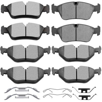 SCITOO D781 D763 Front Rear Ceramic Brake Pads Sets Fit For BMW For 325i - size: Front D781 + Rear D763