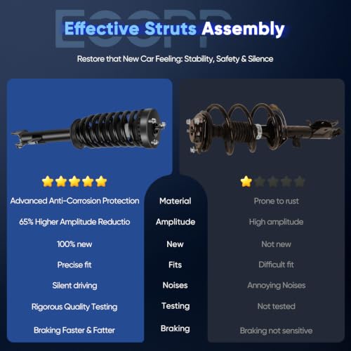 ECCPP Struts Spring Assembly Complete for 2005-2010 for Chrysler 300 - size: 172248