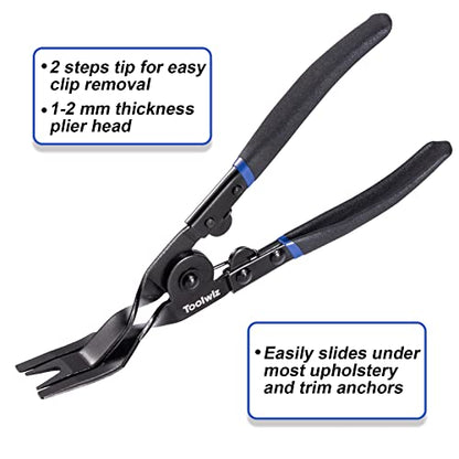 Toolwiz Panel Removal Tool Universal Auto Door Car Upholstery Trim Clip