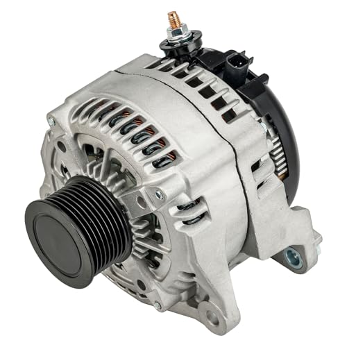 PHILTOP New Alternator Compatible With 2013-2023 Ram 2500 6.7L, 2011-2023 Ram 3500 6.7L, 2011-2022 Ram 4500/5500 6.7L(220 Amp) 11379N 12V CW 8-Groove Pulley - size: 11379N