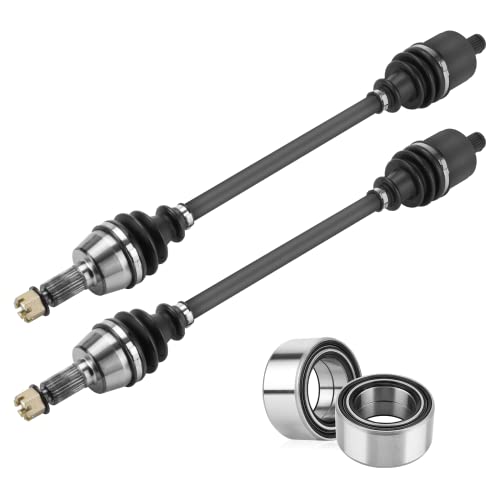 Youxmoto 2 Front CV Axle Wheel Bearing for Polaris 2013-2019 Ranger 900 XP/Crew; 2017-2020 Ranger XP 1000 (NON ABS/diesel/MUD); 2010-2014 RZR S 800/RZR 4 800; 2015-18 Ranger Diesel Drive Half Shaft - size: 2*Front Axle+bearing