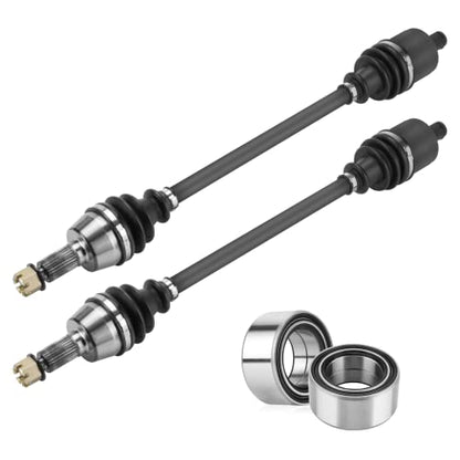 Youxmoto 2 Front CV Axle Wheel Bearing for Polaris 2013-2019 Ranger 900 XP/Crew; 2017-2020 Ranger XP 1000 (NON ABS/diesel/MUD); 2010-2014 RZR S 800/RZR 4 800; 2015-18 Ranger Diesel Drive Half Shaft - size: 2*Front Axle+bearing