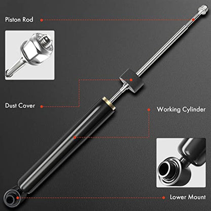 A-Premium Rear Shock Absorbers, Set of 2 - Compatible with Mazda - style: Rear Shock fit Mazda 3 2010-2013