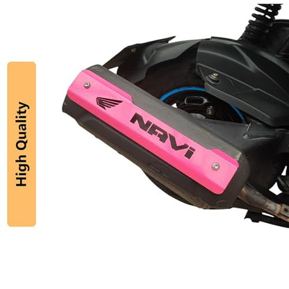 Motorcycle Exhaust Cover Compatible with Honda Navi (Passion Pink)