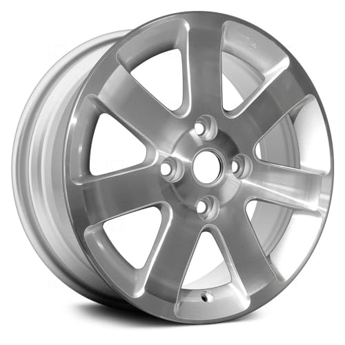 16x6.5 Aluminum Wheel Rim 7 I-Spoke Silver - Factory Restored Compatible With Nissan Sentra 2007-2012 - Exact Fit - Direct Replacement