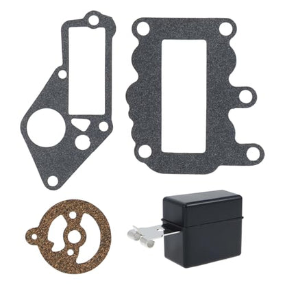 382048 Carburetor Repair Rebuild Kits Float Compatible with Johnson and Evinrude outboard 9.5 hp Engine 1964-1973 Replace 379154 765630