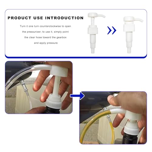 Fluid Pump for Quart Bottles, Transmission Fluid Extractor with 4cc Per Pump Stroke, Siphon Manual Hand Tool for Transfer Gear Oil Differential Fluids, Car Accessories