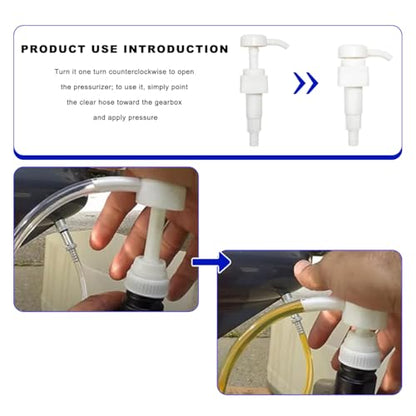 Fluid Pump for Quart Bottles, Transmission Fluid Extractor with 4cc Per Pump Stroke, Siphon Manual Hand Tool for Transfer Gear Oil Differential Fluids, Car Accessories
