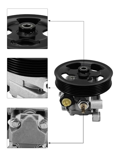 TAUTOY EG2132600A Power Steering Pump with Pulley 2.3L 2.5L