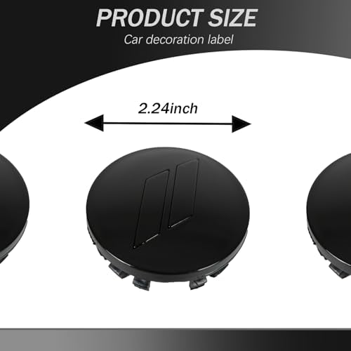 4pcs 63mm 2.5 inches Slash Wheel Center Cap Covers Fit for Dodge Charger Durango Dart 2015-2020 Jeep/Chrysler - color: Black-Black