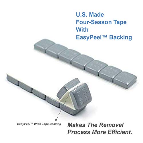 CKAuto 1/2oz, 0.5oz, Adhesive Stick-On Wheel Weights Gray 4Boxes 252oz Case - color: Grey, size: 504PCS