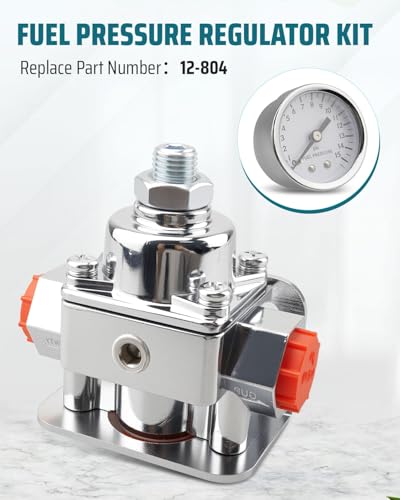 Fuel Pressure Regulator Kit 12-804 Fit for Holley Edelbrock Carburetors