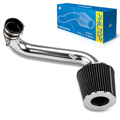 PHILTOP 2.5in Cold Air Intake Kit for 2001-2005 Honda Civic 1.7L, Black - color: Black, size: 2001-2005 Honda Civic 1.7L