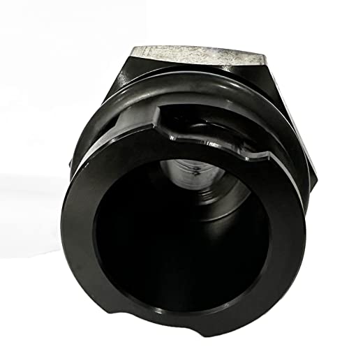 Billet Aluminum Valve Cover Oil Cap w/-6 AN Fitting Black for LS LSX LS1 LS2 LS3 LS6 LS7 - size: 6AN