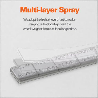 A A IN (576PCS 1/2oz, 0.5oz Grey Adhesive Stick on Wheel Weights - size: 0.5OZ-576PCS