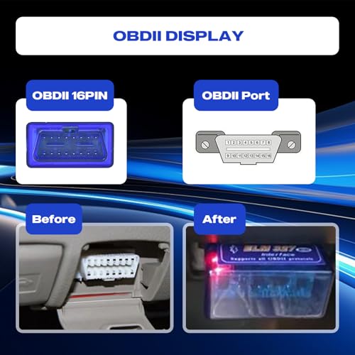 Dasaita OBD2 Car Automotive Diagnostic Scanner Save & Share Reports Torque app Plug into Car Directly Car Diagnostic Scanner Tool Accessory