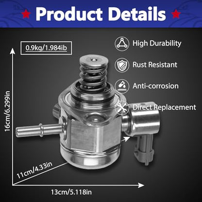 High Pressure Fuel Pump 0261520152 Fit for 2013-2018 Ford