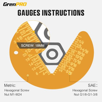 GRENPRO 23PCS Ratcheting Wrench Set SAE Metric Combination Mechanic Tools - style: 23PCS Ratcheting Wrench Set Metric&SAE With Color Ring (Ni)