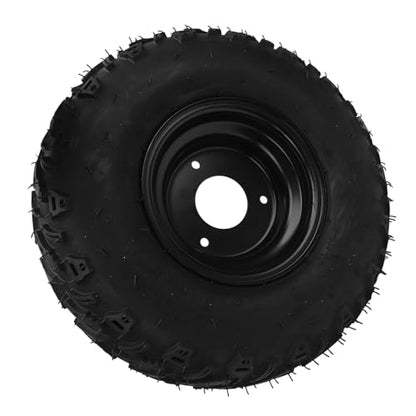 14X5.00-6 6" ATV Tires,All Terrain Tires with Alloy Rim 3 Holes,6PR Rubber Puncture ATV & Go Karts Knobby Tires for Go Kart Off Road Vehicle Cart