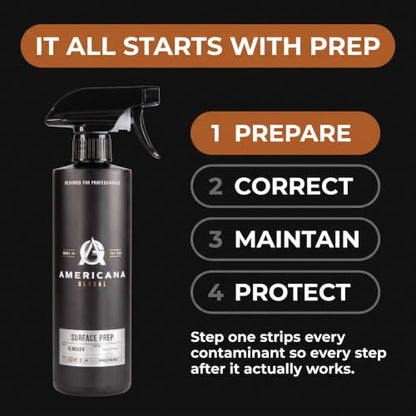 Surface Prep Spray (16 fl. oz) – Ceramic Coating Prep & Panel Wipe, Wax & Grease Remover, Strips Oils, Polish Residue & Silicones, Safe on Paint, Glass, Vinyl & PPF, Made in USA