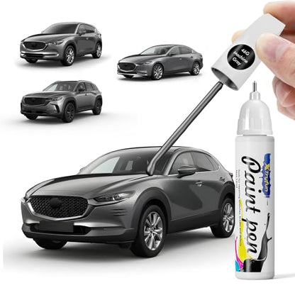 46G Machine Gray Touch Up Paint Compatible with Mazda - color: Machine Gray 46G