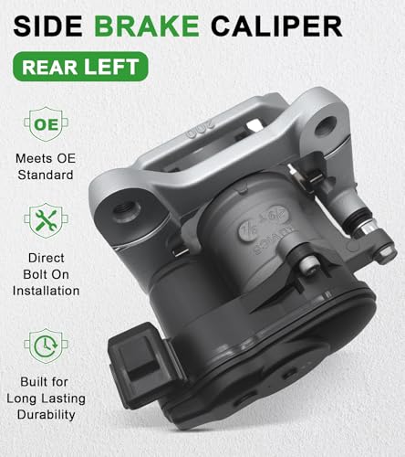 Rear Left Brake Caliper Assembly with Electronic Parking Motor, OE Part Number 4605C487, Fits Mitsubishi Outlander 2.5L Models 2022 to 2024