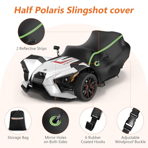 Half Cover for Polaris Slingshot S SL SLR R Signature LE Accessories - size: Half Cover for Polaris Slingshot