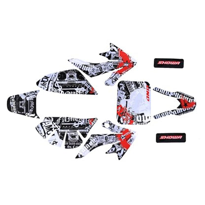 Complete Graphics Decals Stickers Kit for CRF50 XR50 CRF 50 XR 50 Plastics Fairing SDG SSR 107 110 125CC Thumpstar Atomik Dirt Pit Bikes Motorcycle SSR110 SSR125 Coolster (KWTG010) - color: Kwtg010