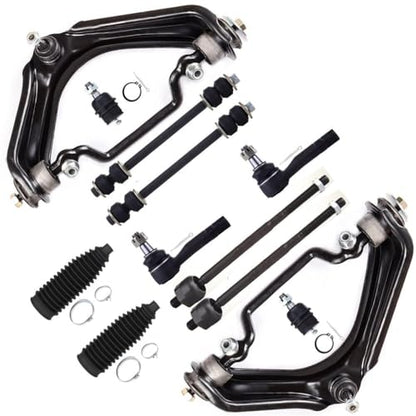 SCITOO 12pcs Front Suspension Kit Upper Control Arm And Ball Joint Sway Bar End Link Outer Inner Tie Rod End w/Boot Replacement for 2002-2005 for Ford Explorer 2002-2005 for Mercury Mountaineer