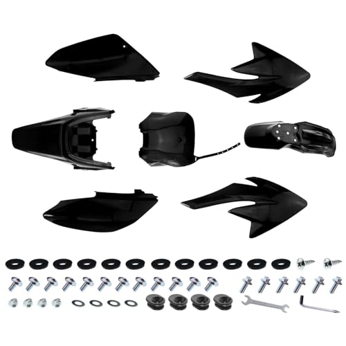 PRO BAT 7 PCs Plastic Fender Kit - color: Black Plastic Fender Kit