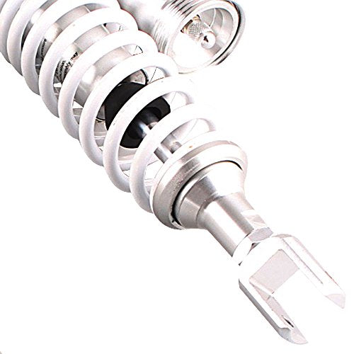 320mm Pair Rear Motorcycle Shock Absorbers Suspension Eye to Clevis Universal for Kawasaki Honda Yamaha Suzuki - color: 320mm White