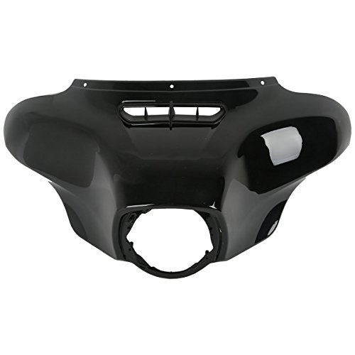TCT-MOTORPARTS ABS Plastic Vivid Black Outer Fairing Fit For Harley Touring Street Glide Electra Glide Classic FLHT Tri Glide 2014-2023 - color: Vivid Black #2