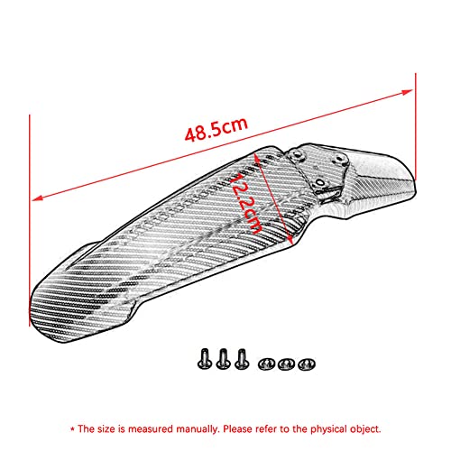 Surron Front-Rear Shock-Rear Fender Set Motorcycle Electric Dirt Bike Off-Road Shock Absorber Mudguard Fender Mud Guard Compatible with Light Bee Sur Ron S/X Segway X160 / X260 3x Fenders Black - style: 3xFender Set