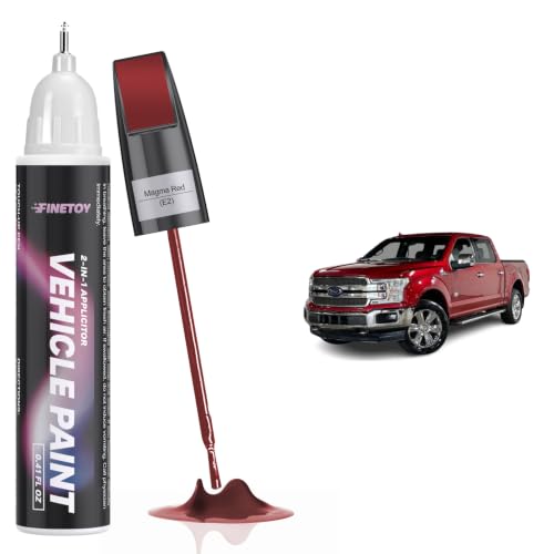 Magma Red(E2) Car Touch Up Paint for Ford - color: Magma Red(E2) for 2018-2020 F-150/2018-2019 Super Duty F-250, F350 ,F450