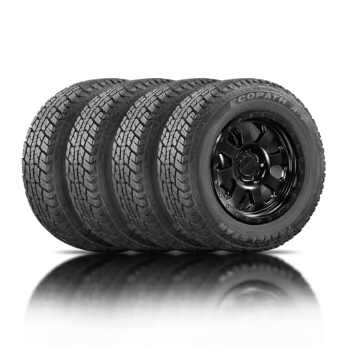 Set of 4 Travelstar Ecopath AT LT235/75R15 6 Ply 104/101R Light Truck Tire - size: LT235/75R15 6ply