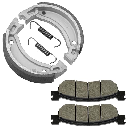 Caltric Front Brake Pads & Rear Shoes Compatible with Yamaha Tw200 Trailway 200 2000-2016