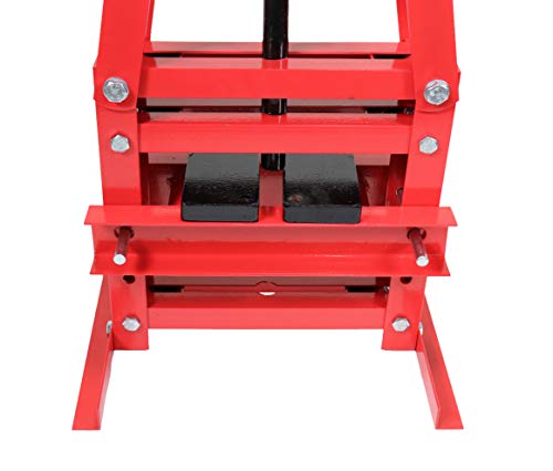 6-Ton Benchtop Hydraulic A-Frame Shop Press with Press Plates