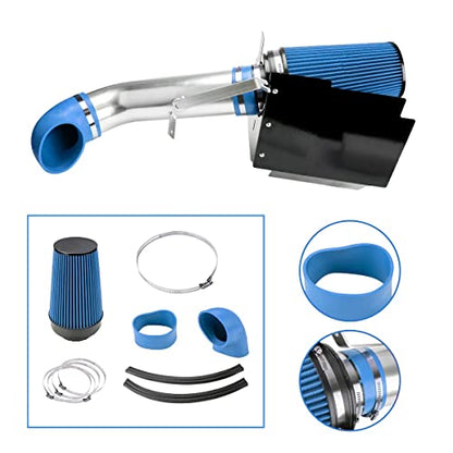 4" Cold Air Intake Kit for 1999-2004 Chevrolet Silverado 2500 - color: Blue, size: 2001-2006 Chevrolet Silverado 2500 HD