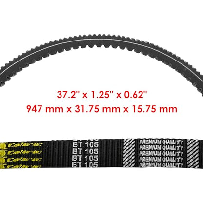 Caltric Clutch Primary Fixed And Sliding Sheaves Belt Compatible with Yamaha Grizzly 660 Yfm660 4X4 2002-2008