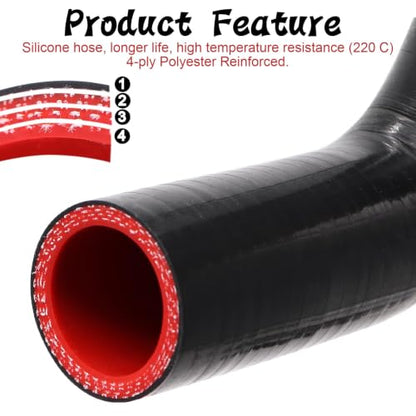90 Degree Elbow ID 1 1/4 inch(32mm) Silicone Coupler Hose 4-Ply - size: ID 1.25"