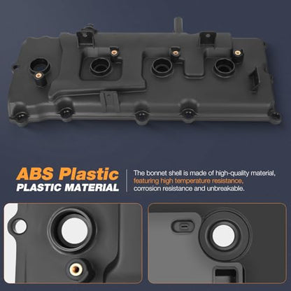 Nilight Pair Engine Valve Cover with Gasket Replace# 13264ZE01A 13264ZE00A - size: for Nissan NV2500 NV3500 2012-2017 & Infiniti