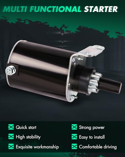 SCITOO Starters New Compatible for John Deere Tractors - Lawn X300 for Kawasaki 17HP / X300R for Kawasaki 17HP / X304 for Kawasaki 17HP / X324 for Kawasaki 22HP 5922 SAB0126 - size: MIU11006