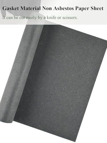 YAMAKATO 3PCS 0.8MM 1MM 1.2MM Non-Asbestos Gasket Material Paper Sheet - size: 12*15 gasket sheet only