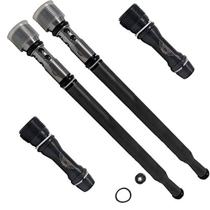 6.0L Revive #2 Kit with Aftermarket Studs Head Gaskets Oil Cooler and Stand Pipes - Fits Ford 6.0L 6.0 Powerstroke Kit - 2003-2005.5 (18MM Dowel) - DK Engine Parts (18-2R) - size: 18 - 2R