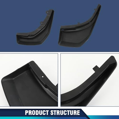 PIT66 Mud Flaps Fit Range Rover Evoque 2012-2018 Round Rear Pipe - size: Fit Rover Evoque 2012-2018