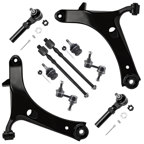 Detroit Axle - 10pc Front End Control Arms Kit for 05-09 Subaru Outback - size: 10CS48106/10PC