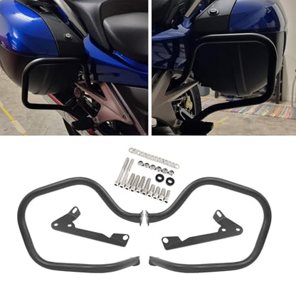 Worldmotop Engine Guard Crash Bar Protector Replacement for BMW R1200RT R1200 RT 2014 2015 2016 2017 2018 Saddlebags Guard(Black, Rear) - size: Rear